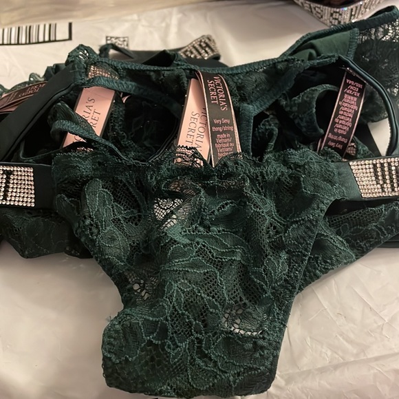 Victoria Secret Shine Strap Lace Thong Panty  - New   ST   11179062 - Picture 6 of 7